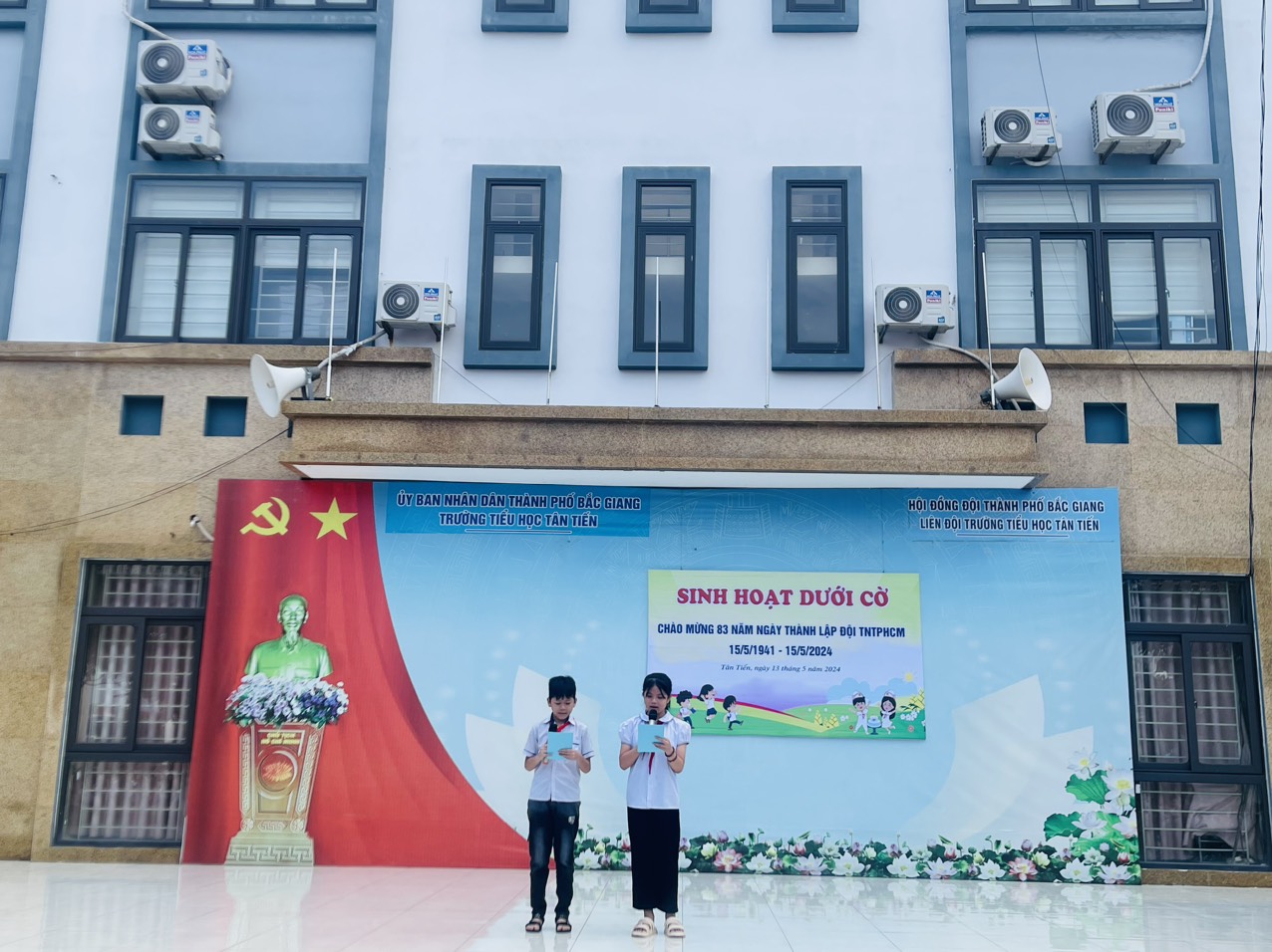 Liên đội Trường Tiểu học Tân Tiến long trọng tổ chức Kỷ niệm 83 năm ngày thành lập Đội TNTP Hồ Chí Minh (15/5/1941 - 15/5/2024)
